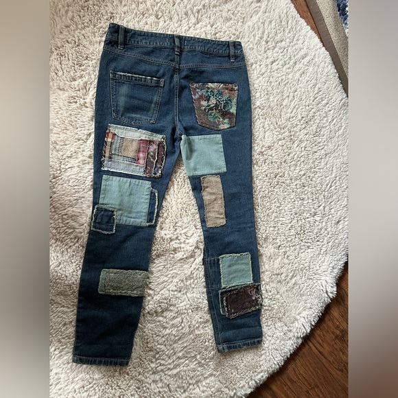 Free People Patchwork Jeans - Picture 3 of 7